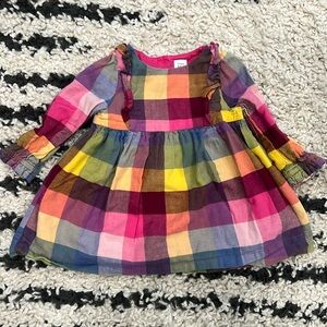 Baby GAP multi color plaid dress 6-12 months